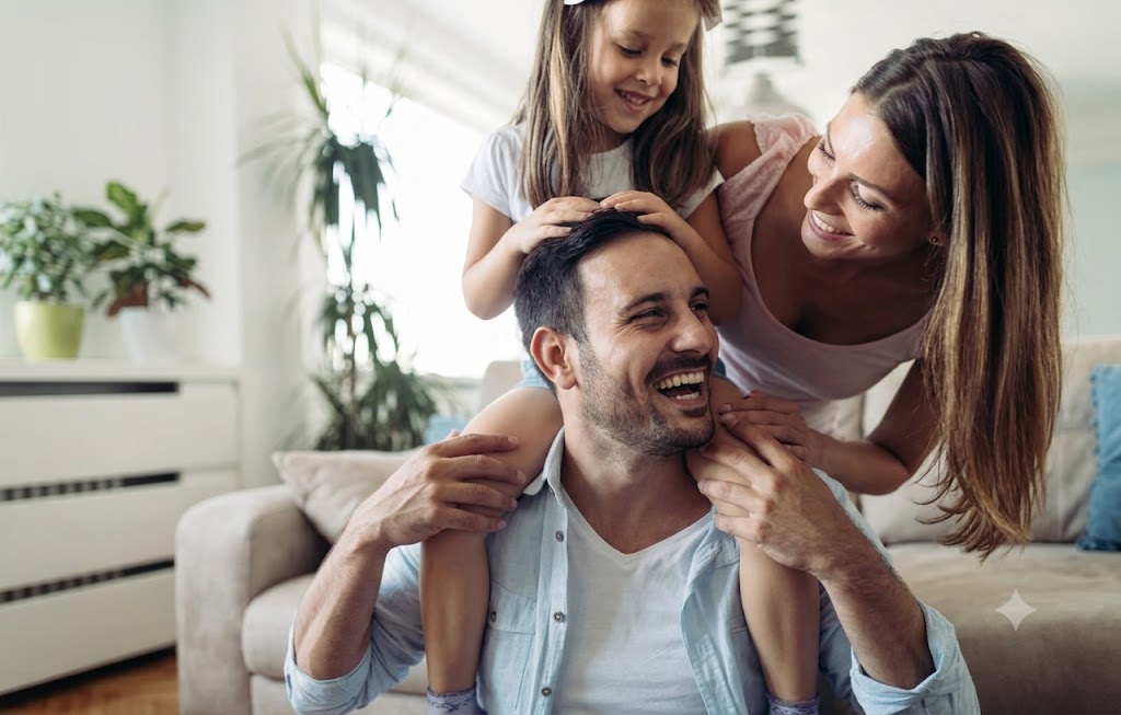 Happy Australian family enjoying their premium home financed through MortgageHQ
