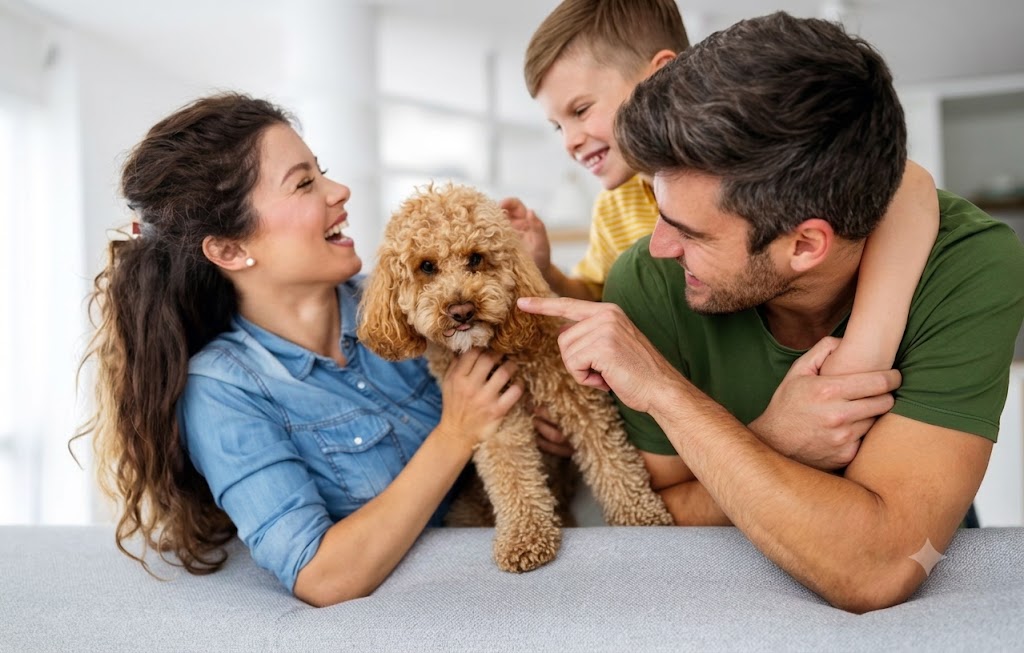 Melbourne family relaxing at home after settling their residential home loan with MortgageHQ mortgage brokers